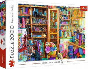 Puzzle Koci raj, kotki, kotek, kot, kociaki, 2000 elementów, Trefl 27113
