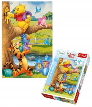 Trefl Puzzle Kubuś Puchatek i przyjaciele Małe co nieco 60 elementów
