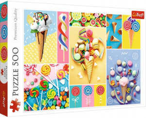 Puzzle 500 elementów, Ulubione Słodycze, Trefl 37335