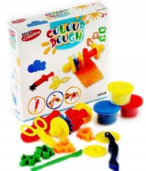 Mega Creative Zestaw masa plastyczna ciastolina Colour Dough + akcesoria