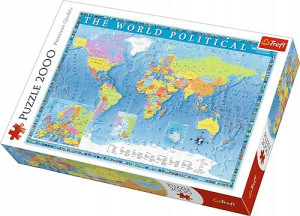Trefl Puzzle 2000 elementów Polityczna Mapa Świata