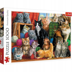 Puzzle 1000 Kocie spotkanie