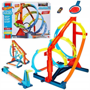 Hot Wheels Track Builder Tor samochodowy zestaw epicka pętla + pojazd