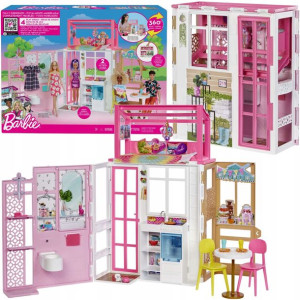 Barbie zestaw Domek kompaktowy z akcesoriami