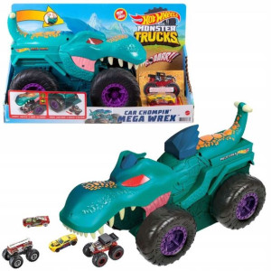 Hot Wheels Monster Trucks Car Chompin' Mega Wrex Pożeracz aut