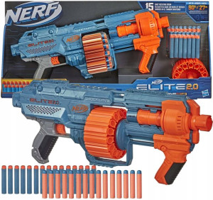Zestaw wyrzutnia Nerf Elite 2.0 Shockwave RD-15 + strzałki