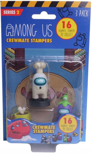 Among Us Crewmate zestaw 3 figurki stemple seria 2