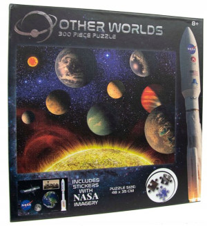 Puzzle NASA Inne Planety 300 elementów + naklejki