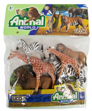 Anek Zestaw zwierząt ZOO figurki