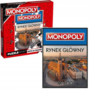 Puzzle Monopoly Kraków Rynek Główny 1000 elementów Winning Moves