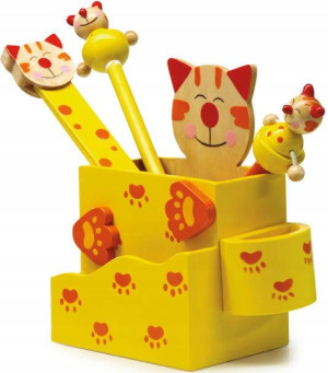 Small Foot Organizer na biurko z akcesoriami Kotek