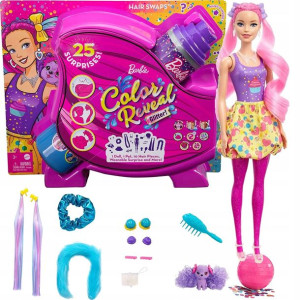Barbie Color Reveal lalka niespodzianka + 25 akcesoriów