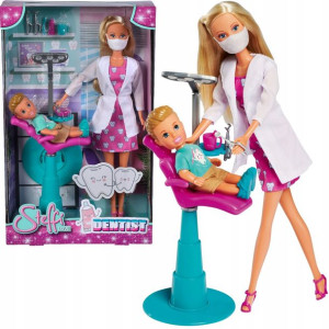 Steffi Love Dentist lalka Stomatolog z małym pacjentem