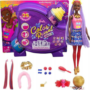 Barbie Color Reveal lalka niespodzianka + 25 akcesoriów