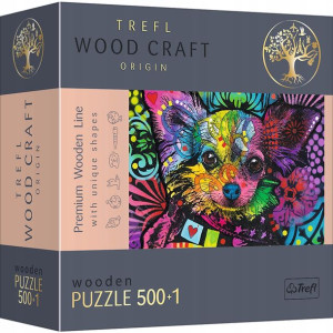 Trefl Puzzle drewniane Kolorowy szczeniak 500 elementów