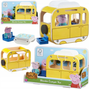 Character Świnka Peppa Drewniany kamper z figurką