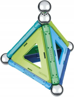 Klocki magnetyczne Geomag Rainbow 15 elementów niebieski