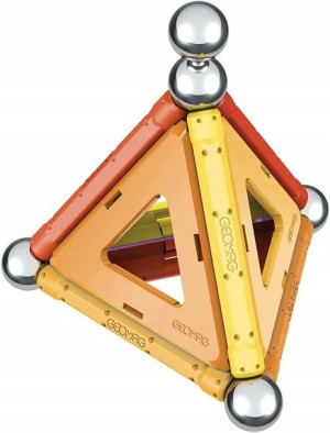 Klocki magnetyczne Geomag Rainbow 15 elementów czerwony