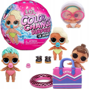 L.O.L. Surprise! kula Lil Sisters Color Change z figurką
