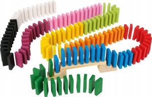 Small Foot domino wielki zestaw XXL 570 el. 10 kolorów