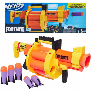 Hasbro Nerf Fortnite GL Wielka wyrzutnia + 6 rakiet