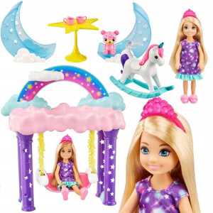 Mattel Barbie Dreamtopia Chelsea Fantazja z huśtawką