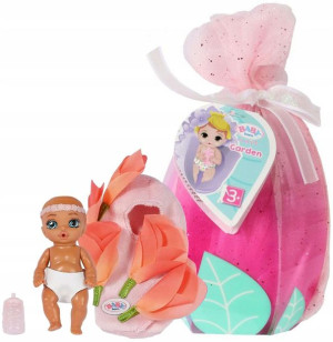 Baby Born zestaw Surprise Garden laleczka w kwiatowym śpiworku