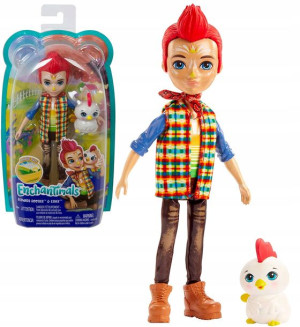 Enchantimals Redward Rooster & Cluck lalka i figurka