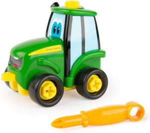 John Deere traktor Johnny do skręcania + śrubokręt