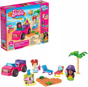 Mattel Barbie klocki Plażowanie w Malibu + 10 akc.