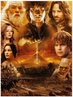 Władca Pierścieni Góra Przeznaczenia Puzzle 1000 elementów Lord of The Ring