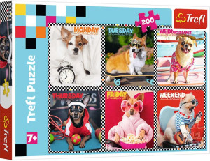 Trefl Puzzle 200 Wesołe psy