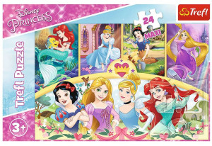 Trefl Puzzle 24 elementy Maxi Księżniczki Magia wspomnień