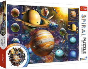 Trefl Spiral Puzzle 1040 Układ Słoneczny