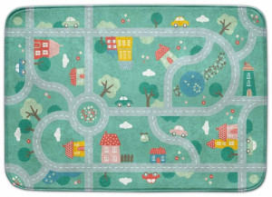 Achoka Miękki dywan do pokoju dziecięcego Miasto ulice 100x150 cm