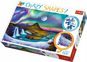 Trefl Puzzle Crazy Shapes Zorza nad Islandią 600 elementów