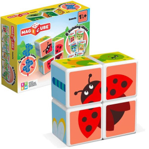 Geomag Klocki magnetyczne Magicube insekty 4 el.