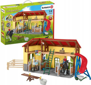 Zestaw Farm World Stajnia z figurkami