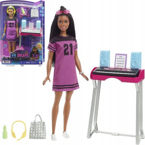 Barbie Big City Big Dreams lalka + keyboard i akcesoria