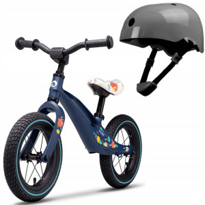 Lionelo Rowerek biegowy dla dzieci Bart Air Blue Navy + Dziecięcy kask rowe