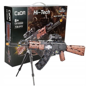 Cada Klocki konstrukcyjne broń karabin AK-47 Kalashnikov 738 el. C61009W
