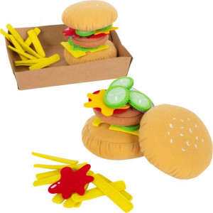 Small Foot Hamburger z frytkami tekstylny