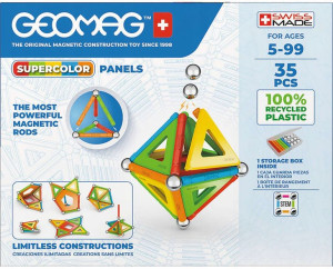 Geomag Klocki magnetyczne Supercolor 35 elementów