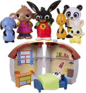 Królik Bing zestaw 6 figurek Sula Flop + domek Pando