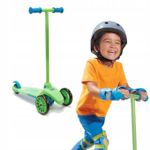 Lean to Turn Scooter Hulajnoga trójkołowa ziel-nie