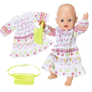 Zapf Creation 830185 Baby Born sukienka z torebką