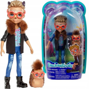 Mattel Enchantimals Lalka Hixby Hedgehog + Jeżyk Pointer