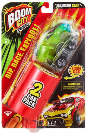 Boom City Racers Autko x2 wyrzutnia z samochodem Hot Tamale! dwupak