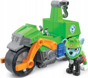 Psi Patrol Moto Pups Rocky figurka i motocykl deluxe Spin Master