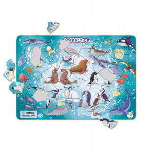 Dodo Puzzle ramkowe Mapa Antarktydy 53 elementy